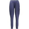 Blue Fila women's organic cotton sweatpants with elastic waistband and relaxed fit, casual and comfortable for everyday wear.