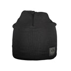 Black wool men's cap by North Sails, featuring a classic design and adjustable fit, suitable for casual or outdoor wear.