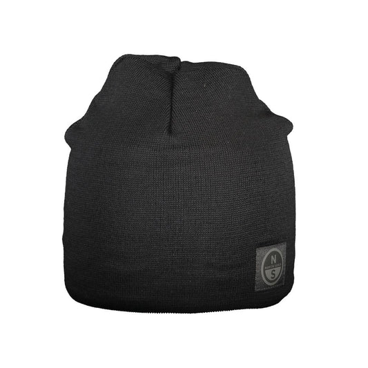 North Sails Black Wool Men Cap North Sails