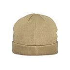 Fila beige polyacrylic men's cap with a curved brim and adjustable strap, featuring subtle branding details.
