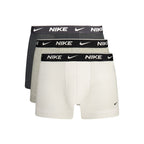 Nike grey cotton men's boxer shorts showing waistband and relaxed fit, comfortable underwear for everyday wear