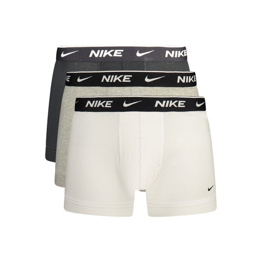 Nike Grey Cotton Men Boxer Short Nike