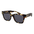 Trussardi brown acetate sunglasses with rounded frames and dark lenses, stylish eyewear for a sophisticated look.