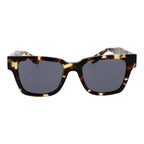 Trussardi brown acetate sunglasses with rounded frames and dark lenses, stylish and fashionable eyewear for men and women.