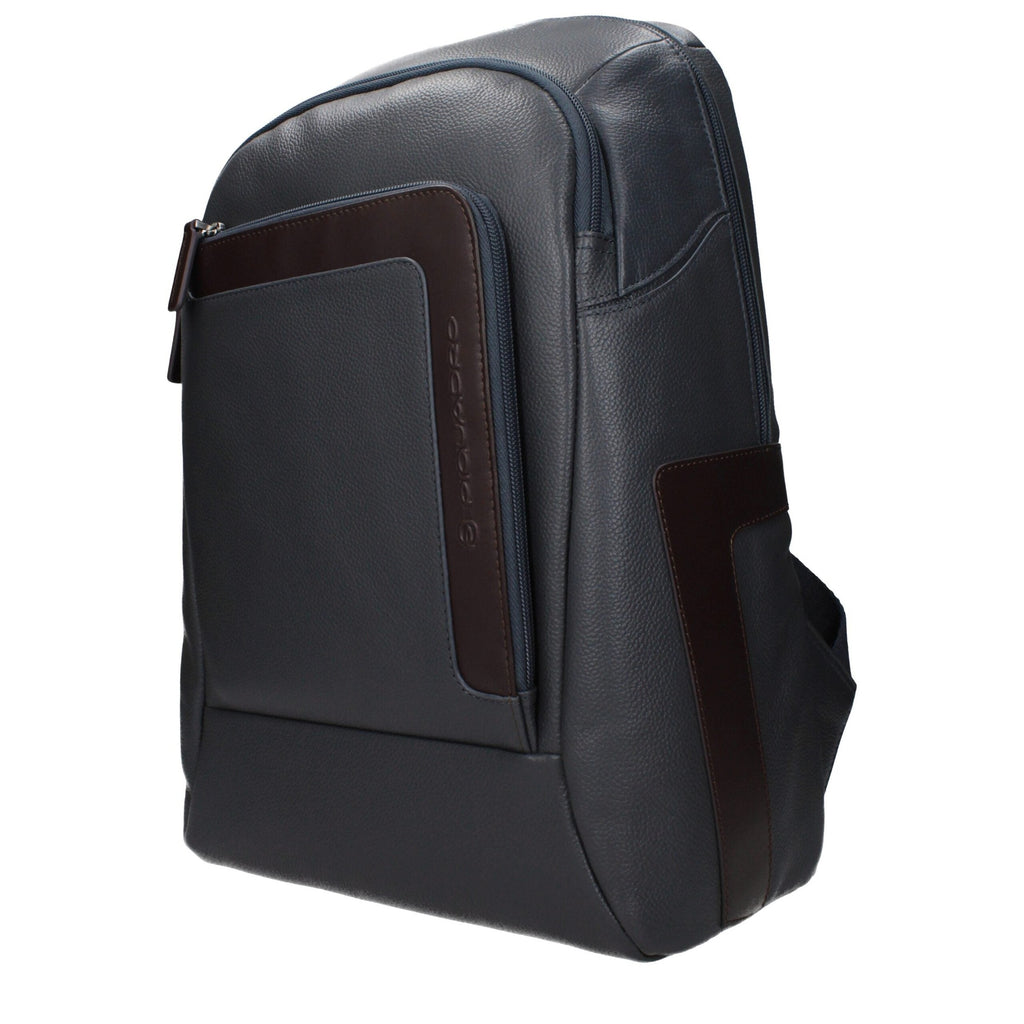 Piquadro Gray Leather Backpack Piquadro