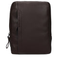 Piquadro brown leather crossbody bag with adjustable strap and sleek design, showcasing fine craftsmanship and premium material.