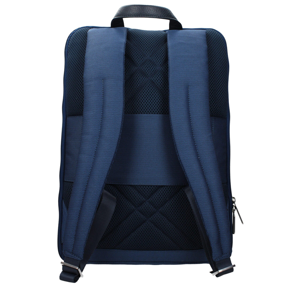 Piquadro Blue Fabric Backpack Piquadro