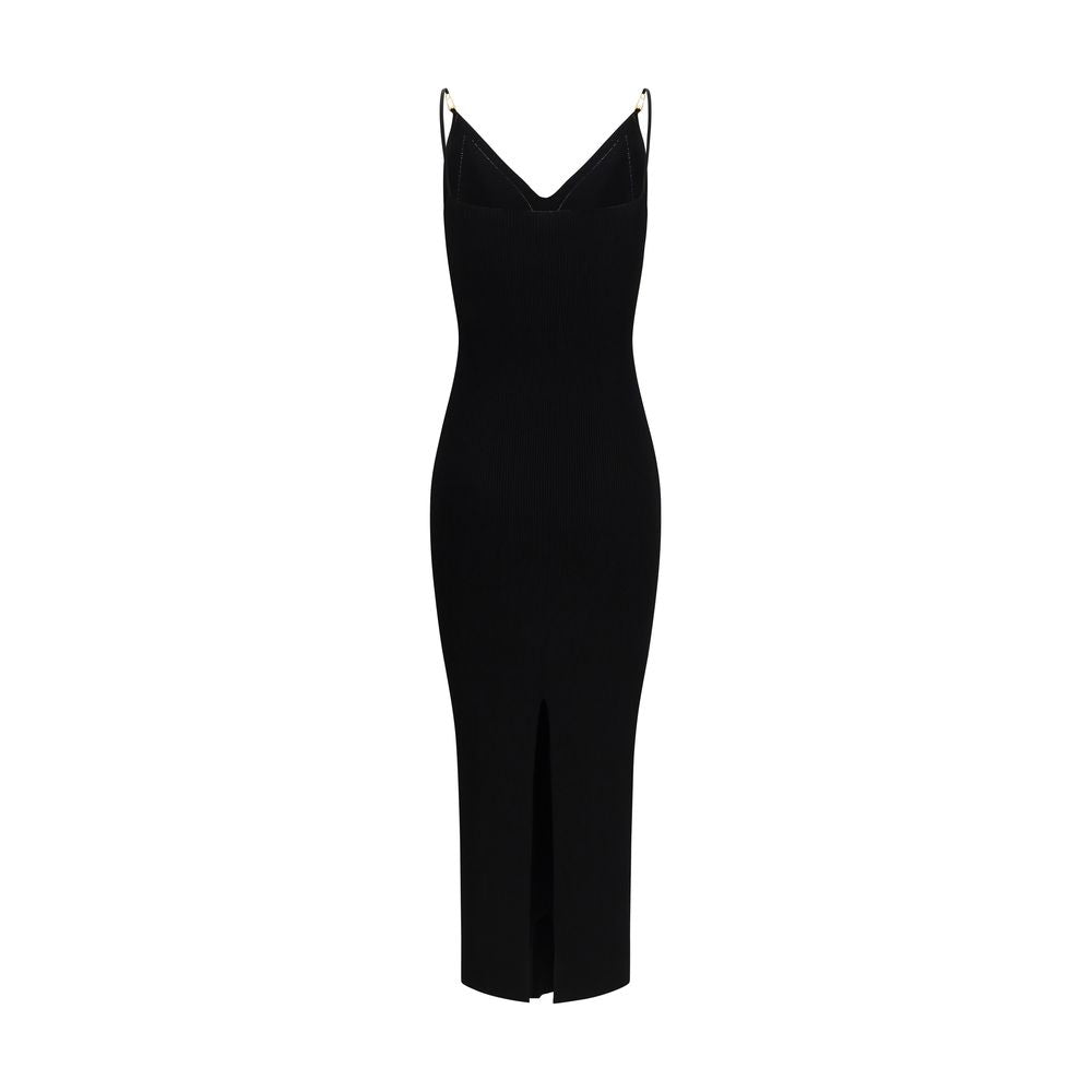 Versace Black Viscose Casual Dress Versace