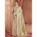 Banarasi Silk Festival Wear Saree - Beige 1137