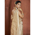 Banarasi Silk Festival Wear Saree - Beige 1137
