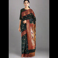 Paithani Soft Peshwai Designer Saree dark Green with Red border- 1125