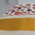 Tissue Silk saree with floral design in blue,red and gold combo Eljoys Fashion