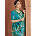 Banarasi Silk-Festival Wear Saree - Sky Blue-1135
