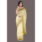 Traditional South Indian Gold Saree Eljoys Fashion