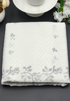 Brasso Saree in white with Embroidery works 1102