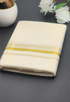 Dhoti Mundu Kerala style Multi Gold line Border Eljoys Fashion
