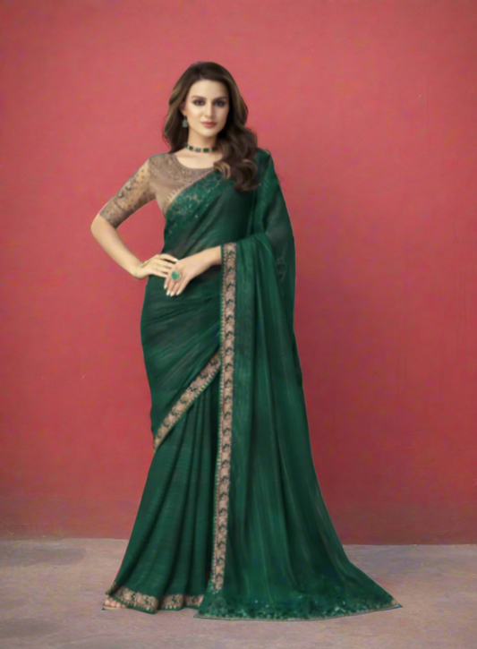 Bollywood Designer Fancy Partywear Saree Soft silk
