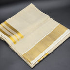 Tissue Silk full body small gold box line saree with small and large border lines 2138 Eljoys Fashion