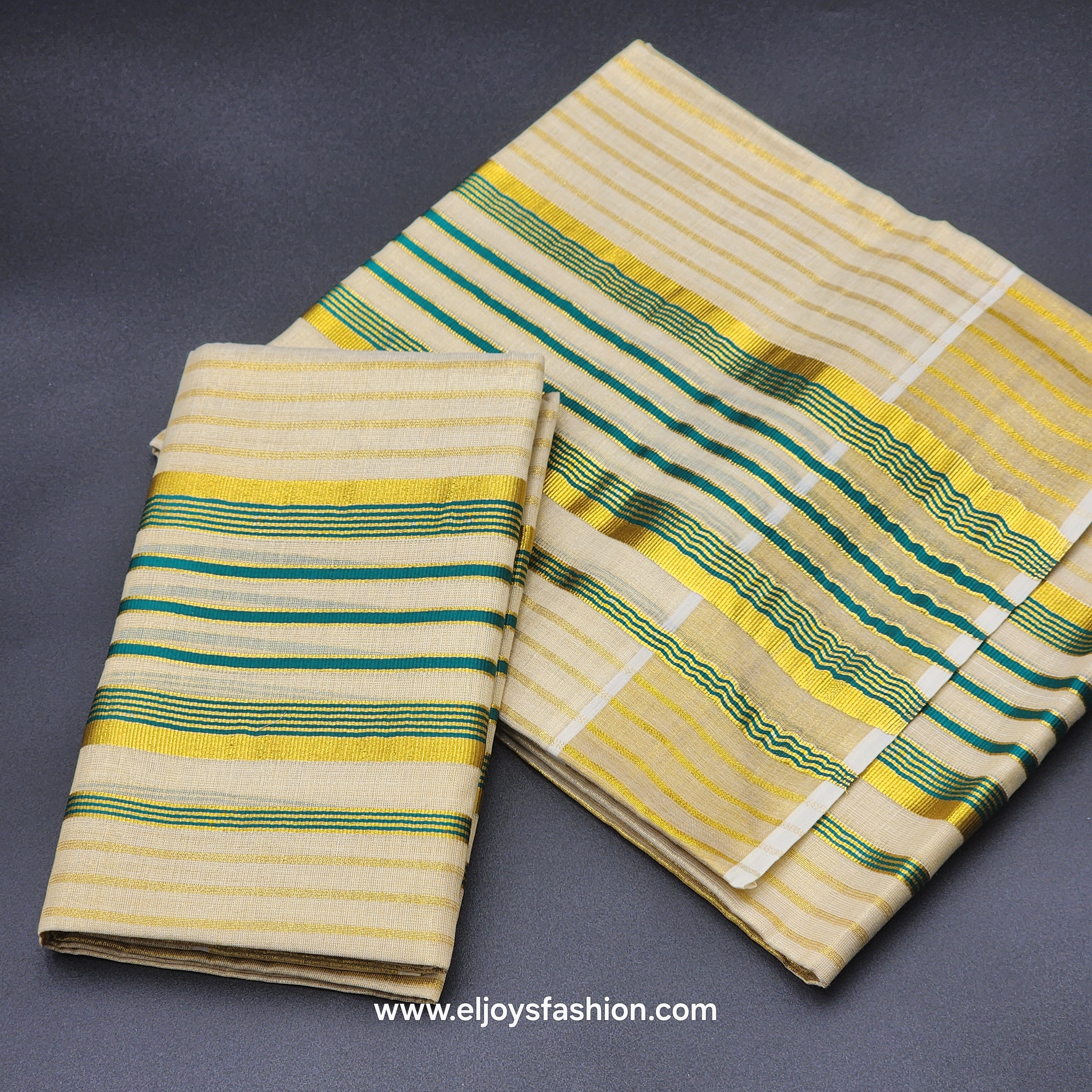 Set Mundu multi color full body lines 4009 Eljoys Fashion