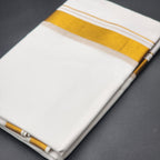 Dhoti Mundu Traditional South Indian style Gold Border 4107