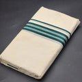 Dhoti Mundu Traditional South Indian style Dark/Light green black border