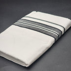 Dhoti Mundu Traditional South Indian style black ash and silver line 4102 Eljoys Fashion