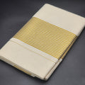 Tissue silk saree with large gold borders 2136 Eljoys Fashion