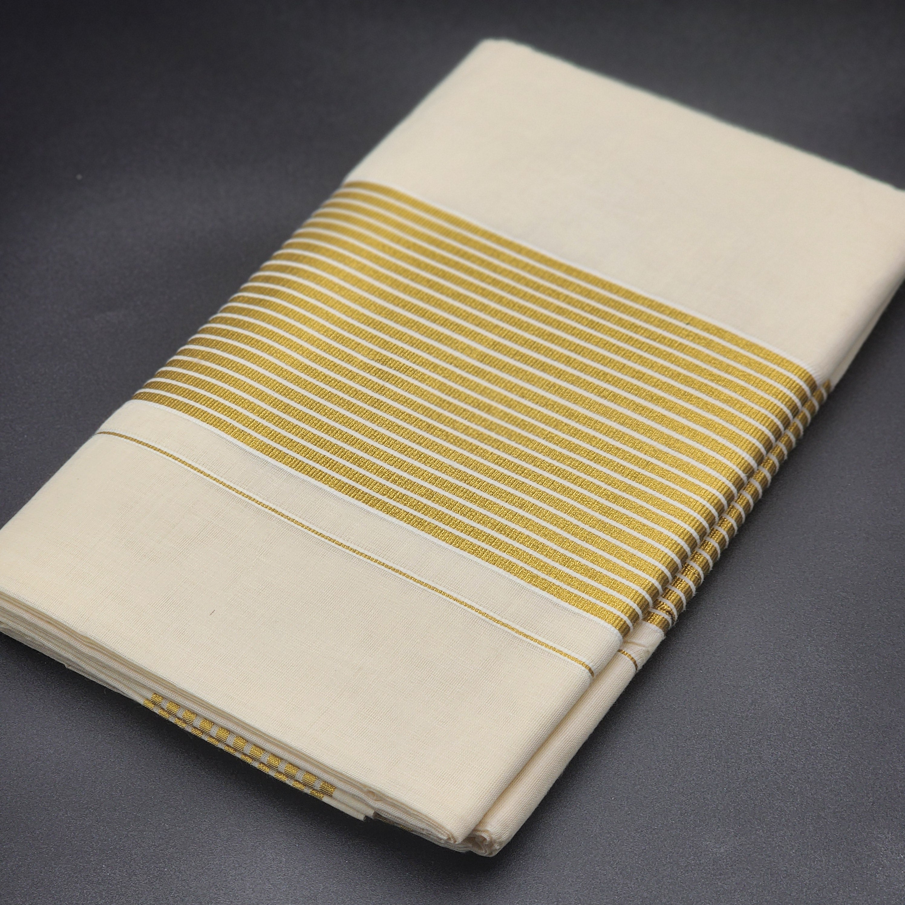 Tissue silk saree with large gold borders 2136 Eljoys Fashion
