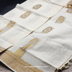 Kerala Golden Saree with full body design 2141 Eljoys Fashion