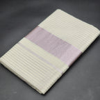 Traditional Tissue silk Saree with with full body Lavender lines and broad lavender lines 2135 Eljoys Fashion