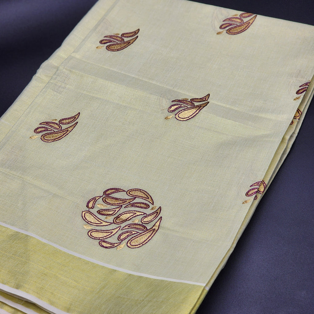 Handloom Golden Tissue Silk Saree 2130 Eljoys Fashion