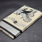Tissue Silk South Indian Saree - Peacock floral design in Silver and black 2127 Eljoys Fashion