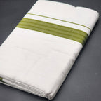 Dhoti Mundu Traditional South Indian style Parrot Green broad border 4104 Eljoys Fashion