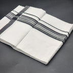Dhoti Mundu Traditional South Indian style black ash and silver line 4102 Eljoys Fashion