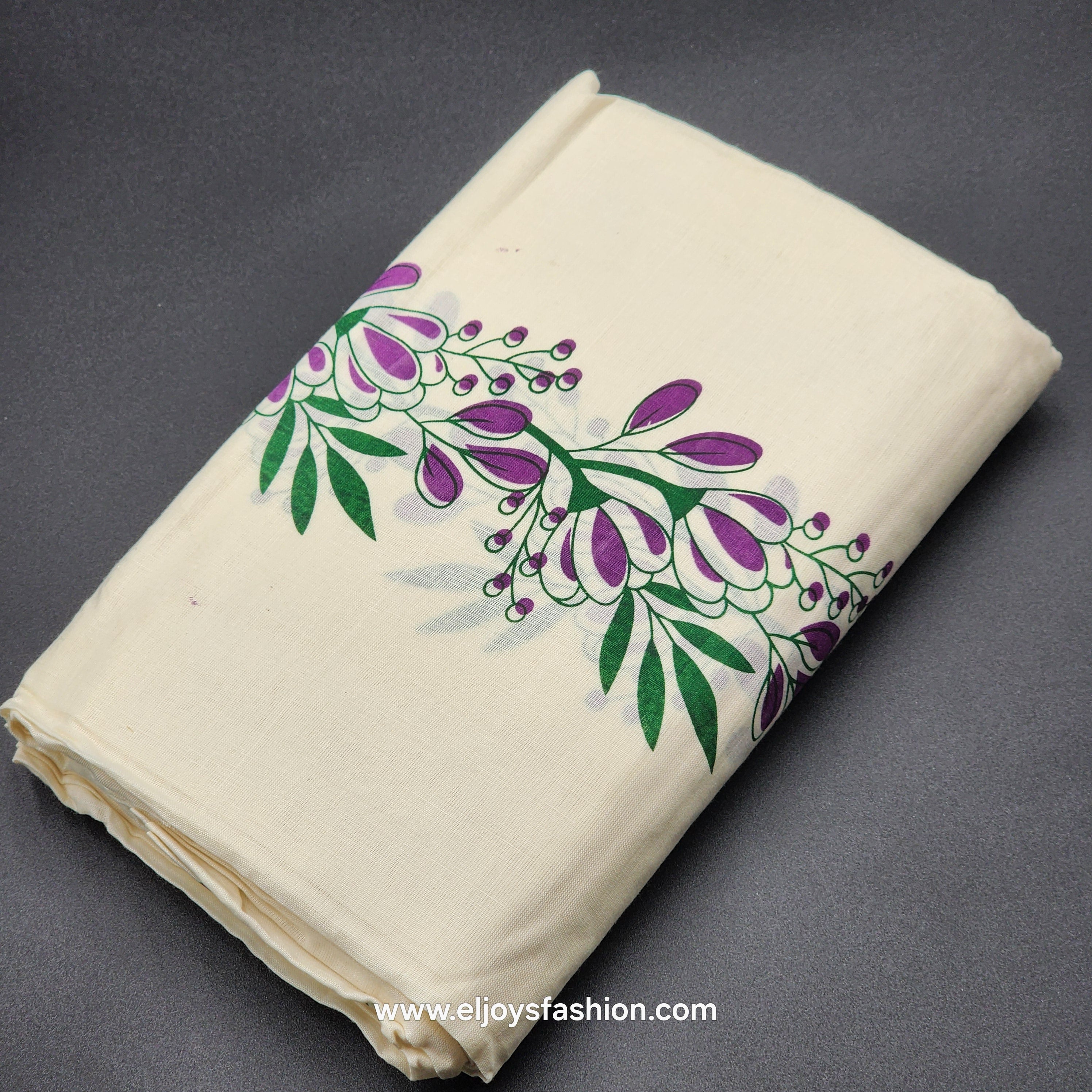 Set Mundu floral pattern in multi color combo 4005 Eljoys Fashion