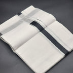 Dhoti Mundu Traditional South Indian style Black and silver border 4108