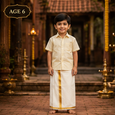 Traditional Dhoti kids Age 6 3100 Eljoys Fashion