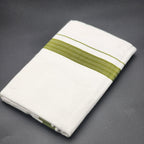 Dhoti Mundu Traditional South Indian style Parrot Green broad border 4104 Eljoys Fashion